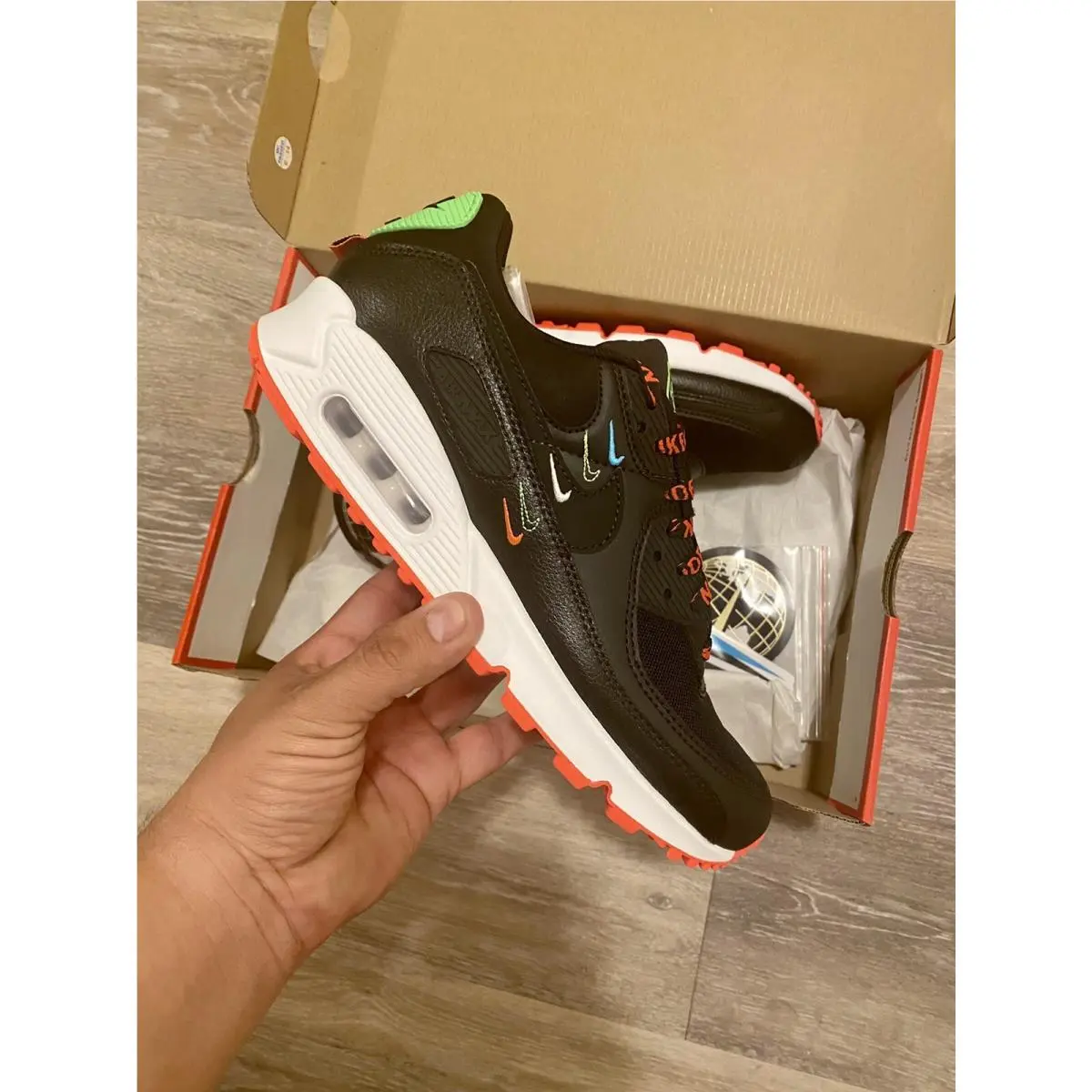 Nike shoes - Nike Air Max 90 - Air Max - CK7069-001 - Black-Flash Crimson, Manufacturer: black/black/flash crimson (UPC: 194493823465) 7