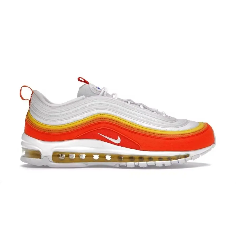Nike Air Max 97 Athletic Club” Rush Orange/white Rare Men`s Size 15 - Orange