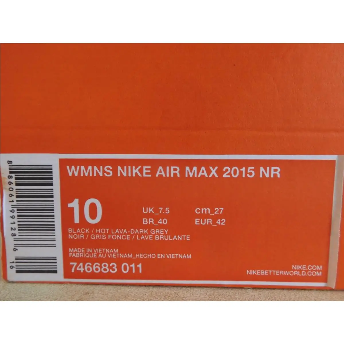 Nike shoes - Nike Air Max 2015 - Air Max - 746683-011 - Black (UPC: 886061991286) 6
