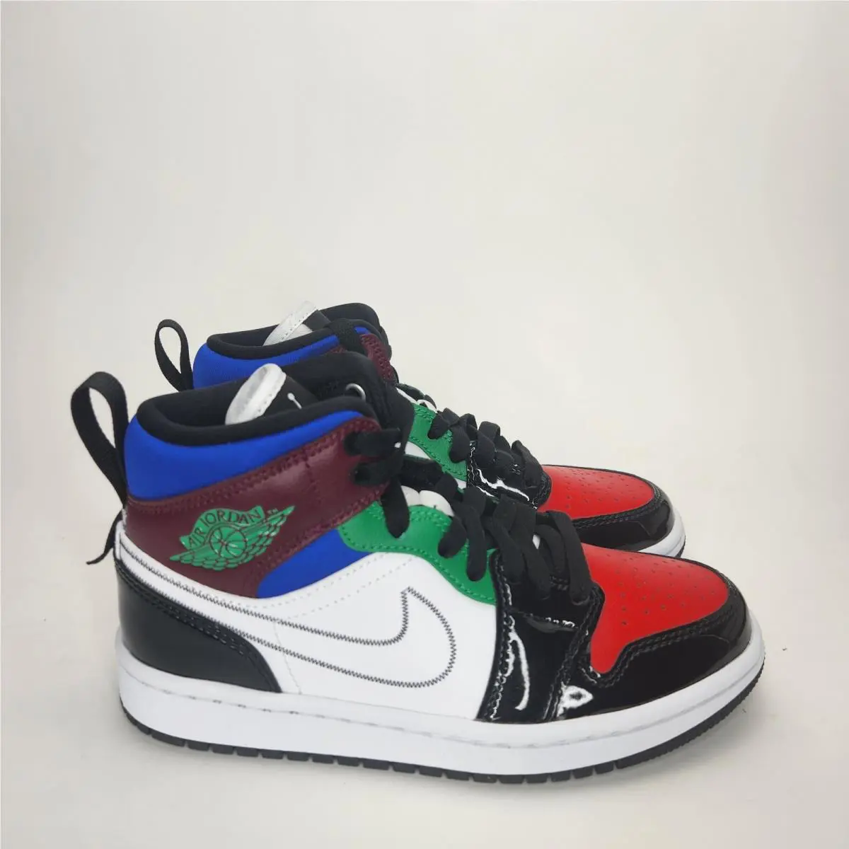 Nike shoes - Air Jordan 1 Mid - Air Mid - DB5454001 - Multicolor, Manufacturer: Black/White-University Red 0