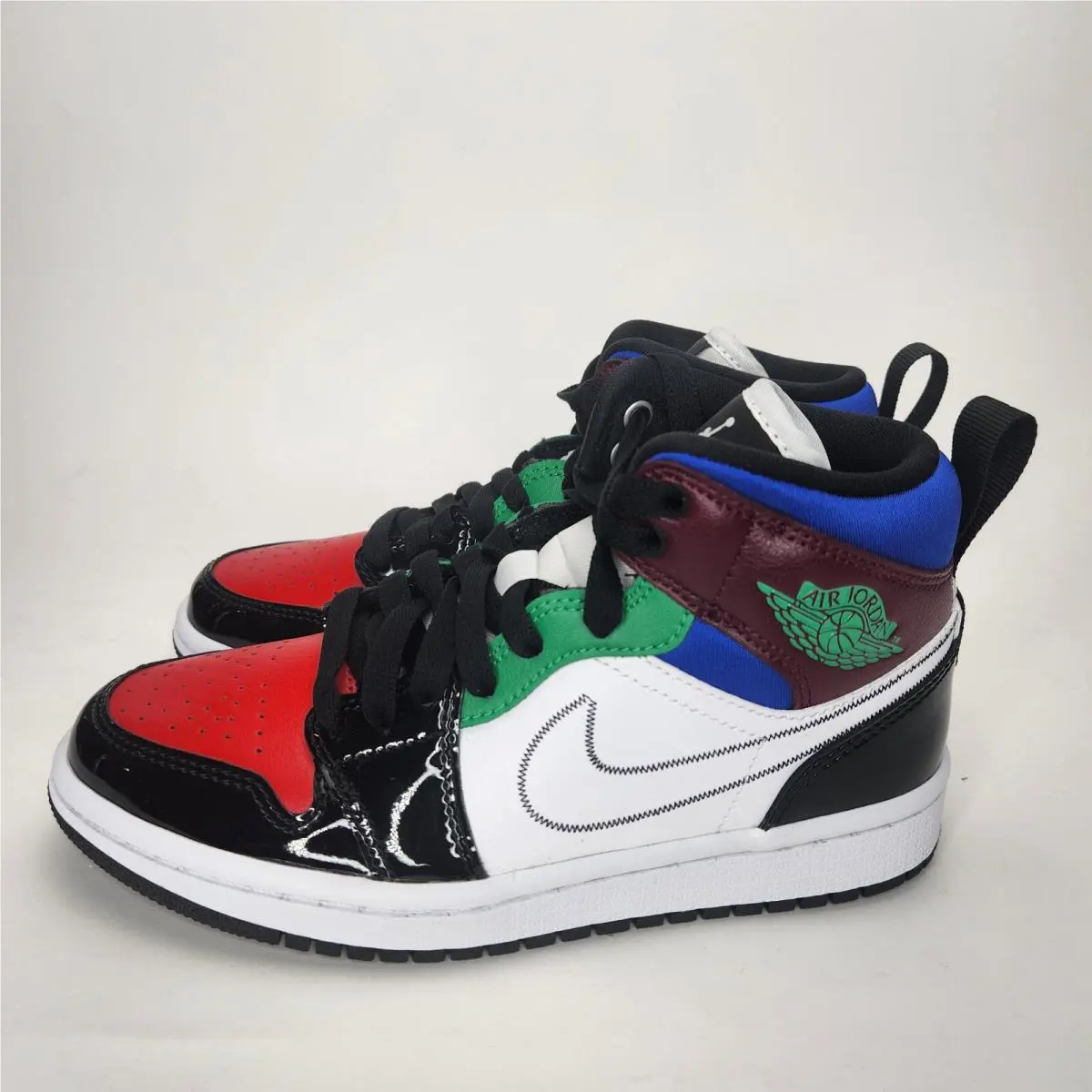 Nike shoes - Air Jordan 1 Mid - Air Mid - DB5454001 - Multicolor, Manufacturer: Black/White-University Red 2
