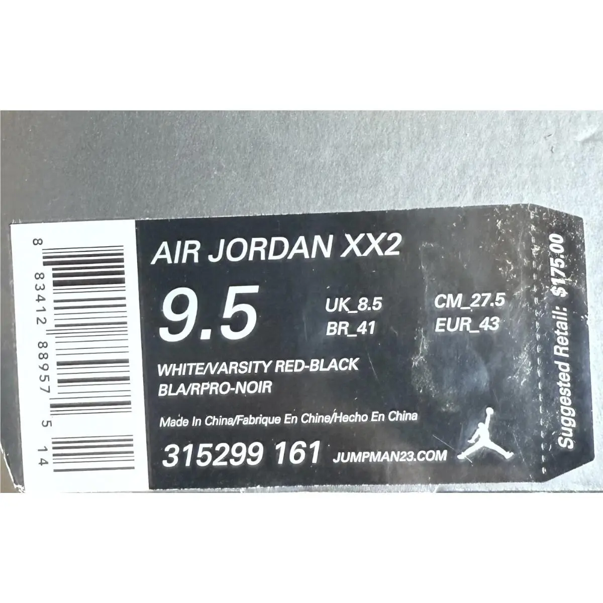 Nike shoes - Air Jordan 22 - Air - 315299-161 - White / Red / Black 6