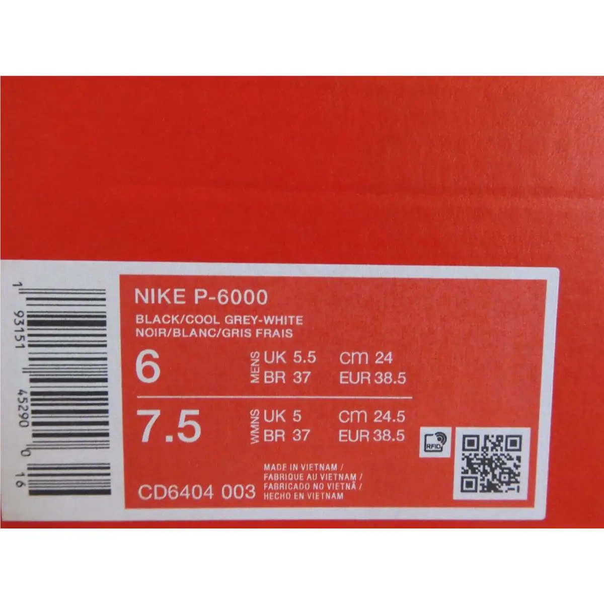 Nike shoes - Nike P-6000 - CD6404-003 - Black (UPC: 193151452900) 3