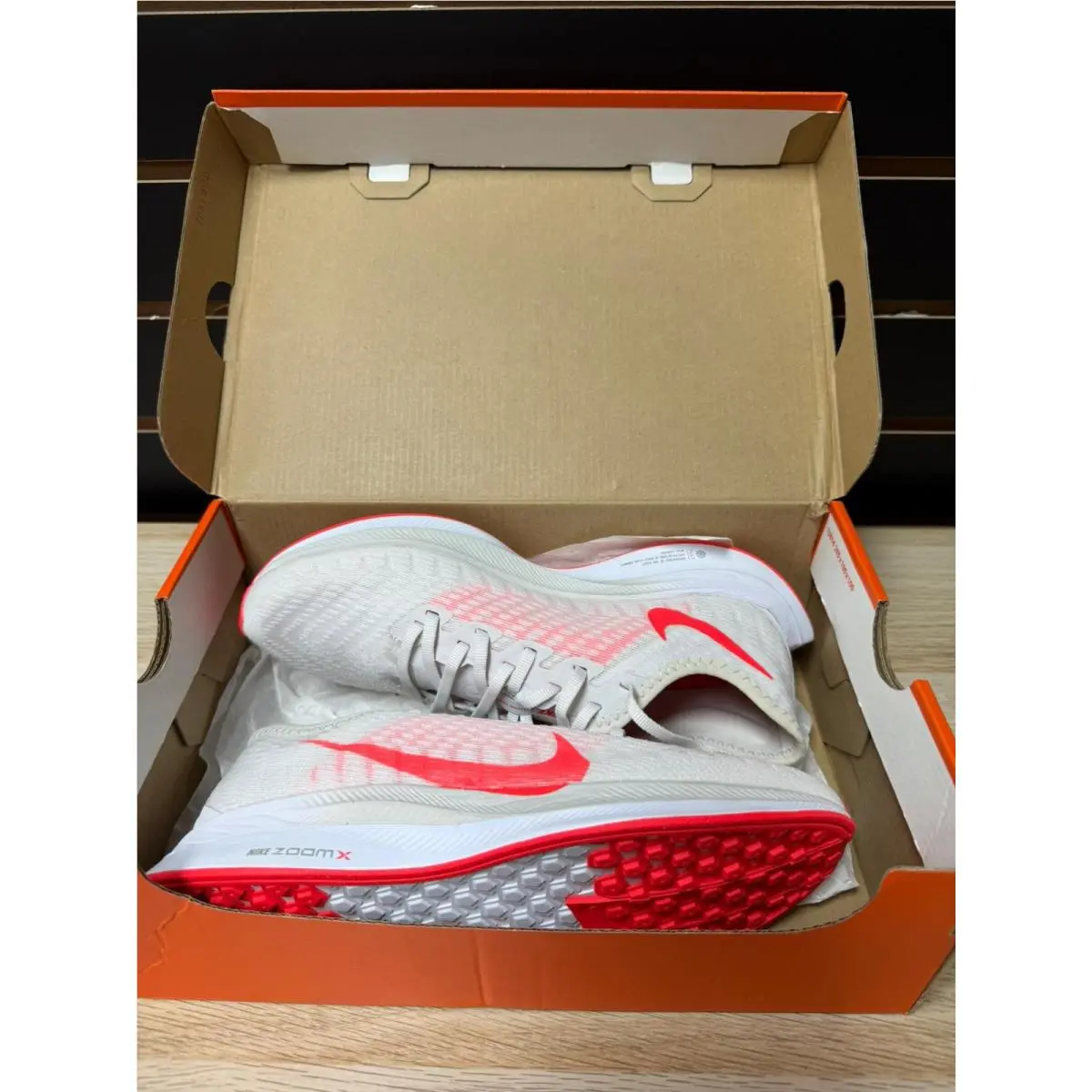 Size 6.5 - Nike Zoom Pegasus Turbo 2 Platinum Tint Crimson W