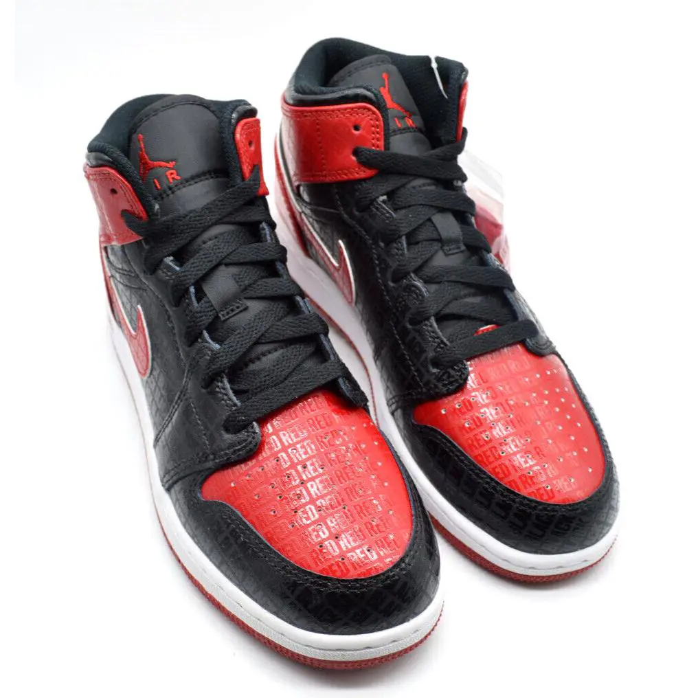 Nike shoes - Jordan Air 1 Mid GS - Black (UPC: 195869257150) 0
