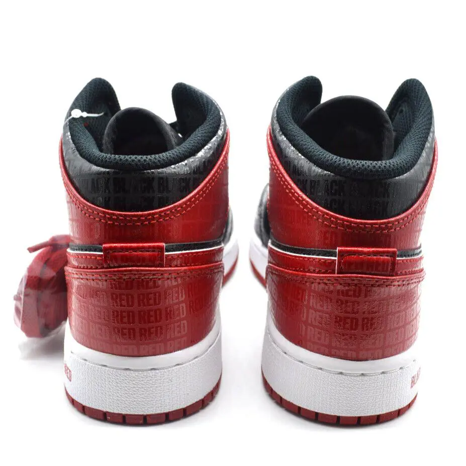 Nike shoes - Jordan Air 1 Mid GS - Black (UPC: 195869257150) 2