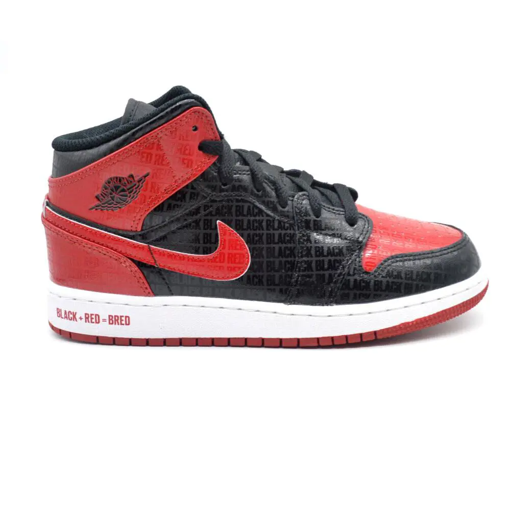 Nike shoes - Jordan Air 1 Mid GS - Black (UPC: 195869257150) 5