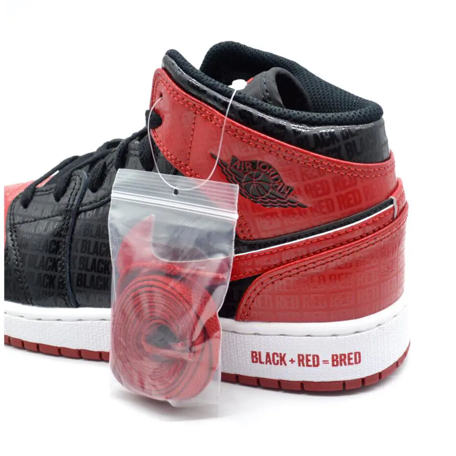 Nike shoes - Jordan Air 1 Mid GS - Black (UPC: 195869257150) 3