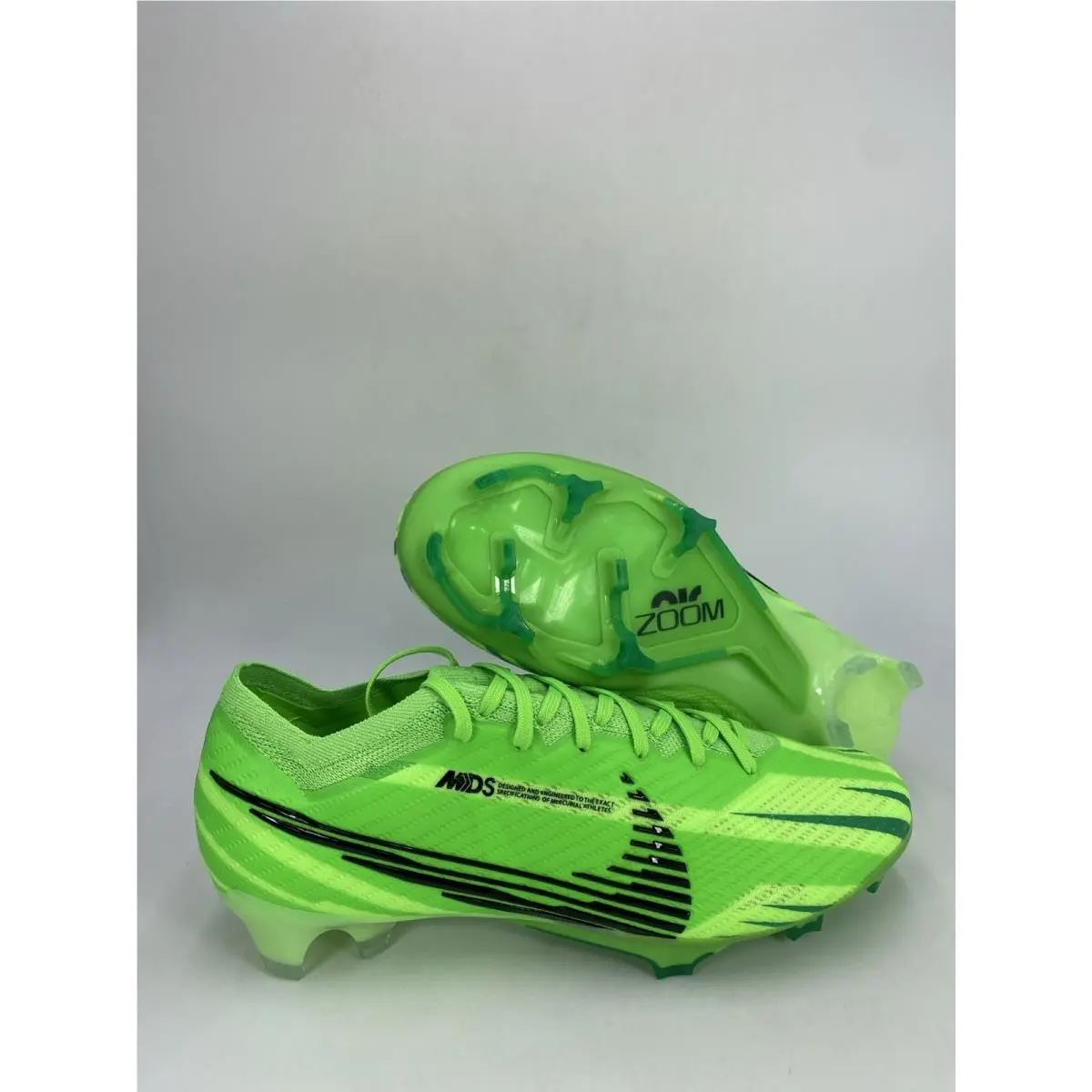 Nike Zoom Vapor 15 Mds Elite FG Green Strike Black FJ7196 300 Men`s Size 8.5