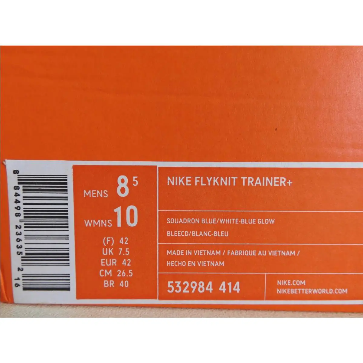 Nike shoes - Nike Flyknit Trainer+ - Flyknit - Blue (UPC: 884498236352) 3