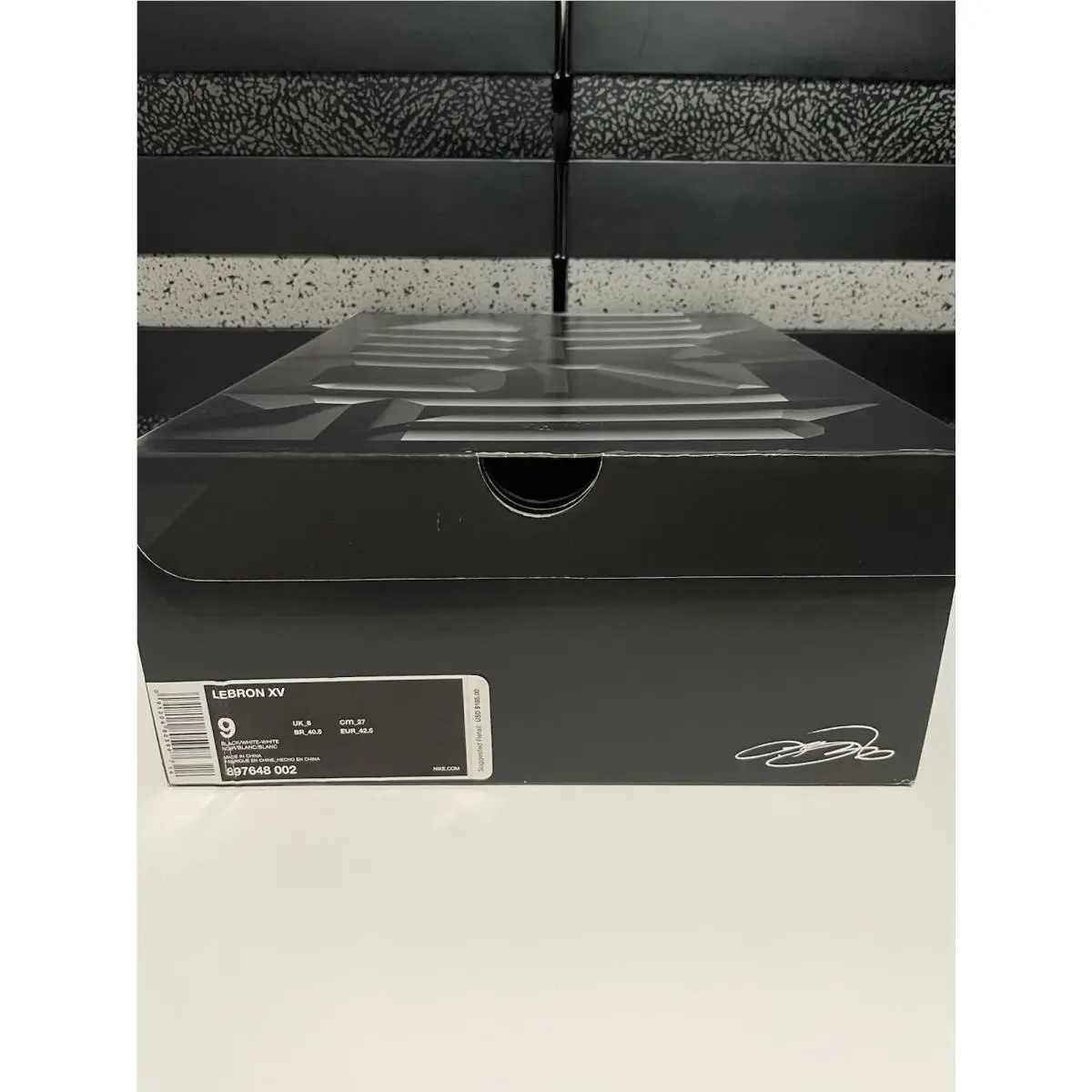 Nike shoes - Nike LeBron XV 15 - LeBron - 897648-002 - Black/White-White (UPC: 0091204805997) 5