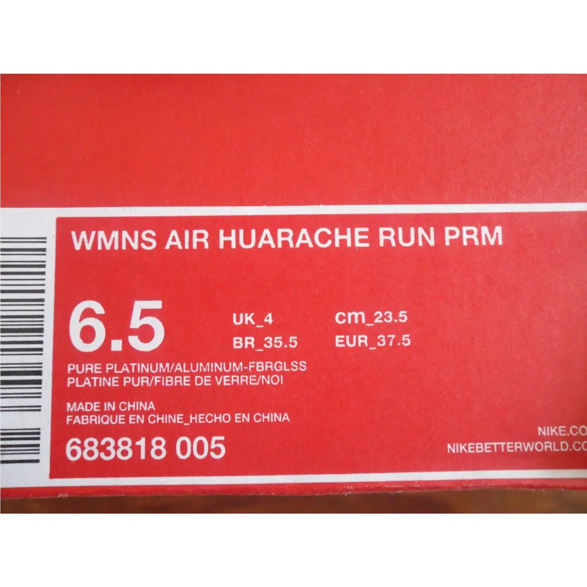 Nike shoes - Nike Air Huarache Run - Air Huarache Run - 683818-005 - Pure Platinum (UPC: 091202913496) 3