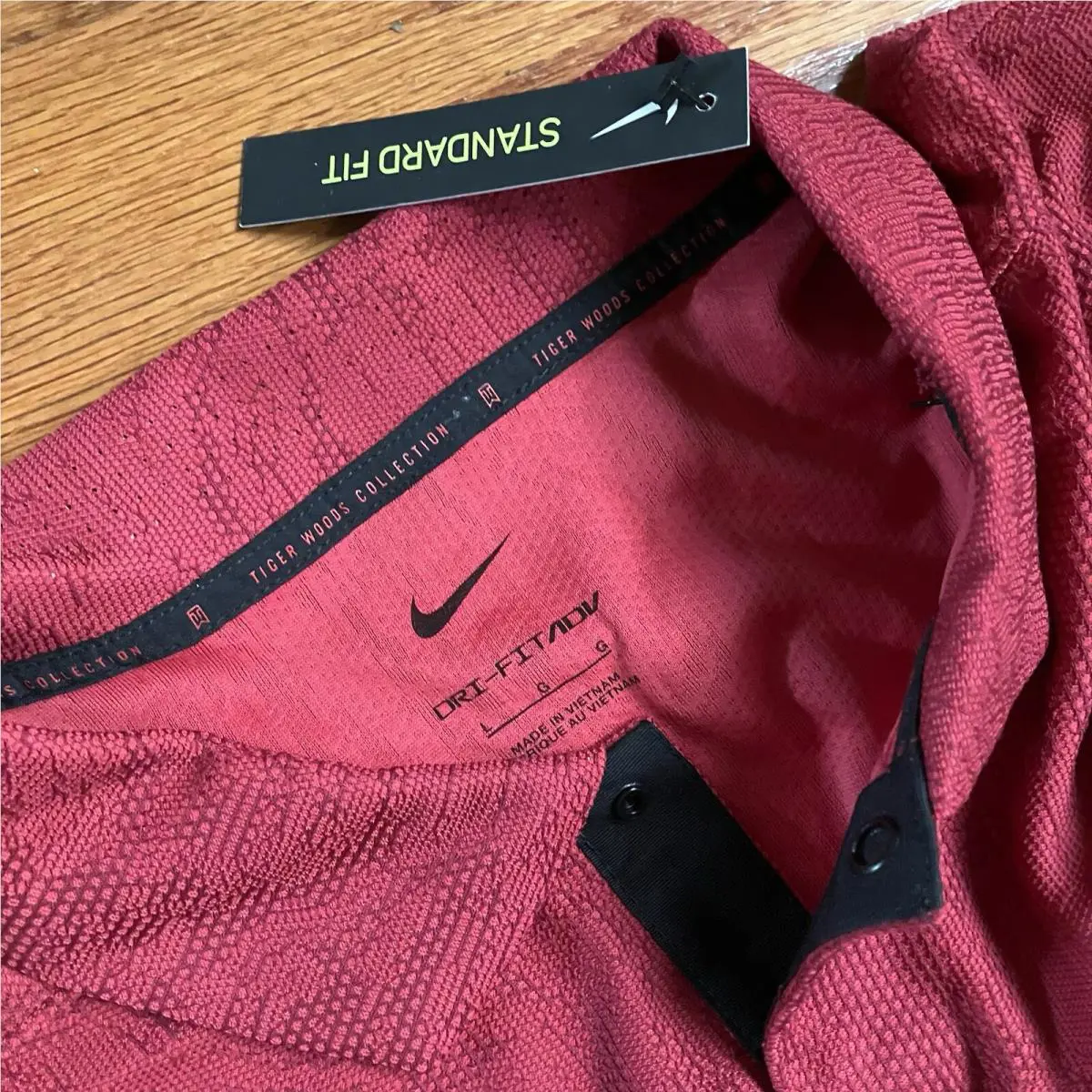 Nike clothing - TIger Woods ADV First Major Win Anniversary Polo - Sunday Red Black 7