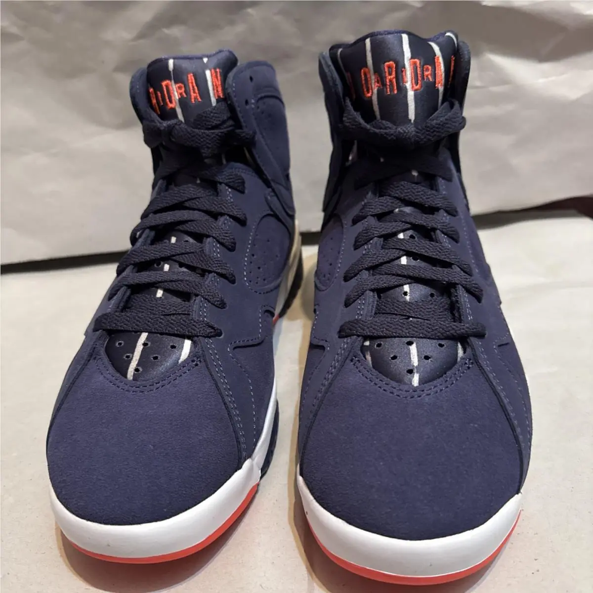Nike shoes - Air Jordan 7 - Air - DV0577-500 - Neutral Indigo/White/Light Bone/Bright Crimson 3
