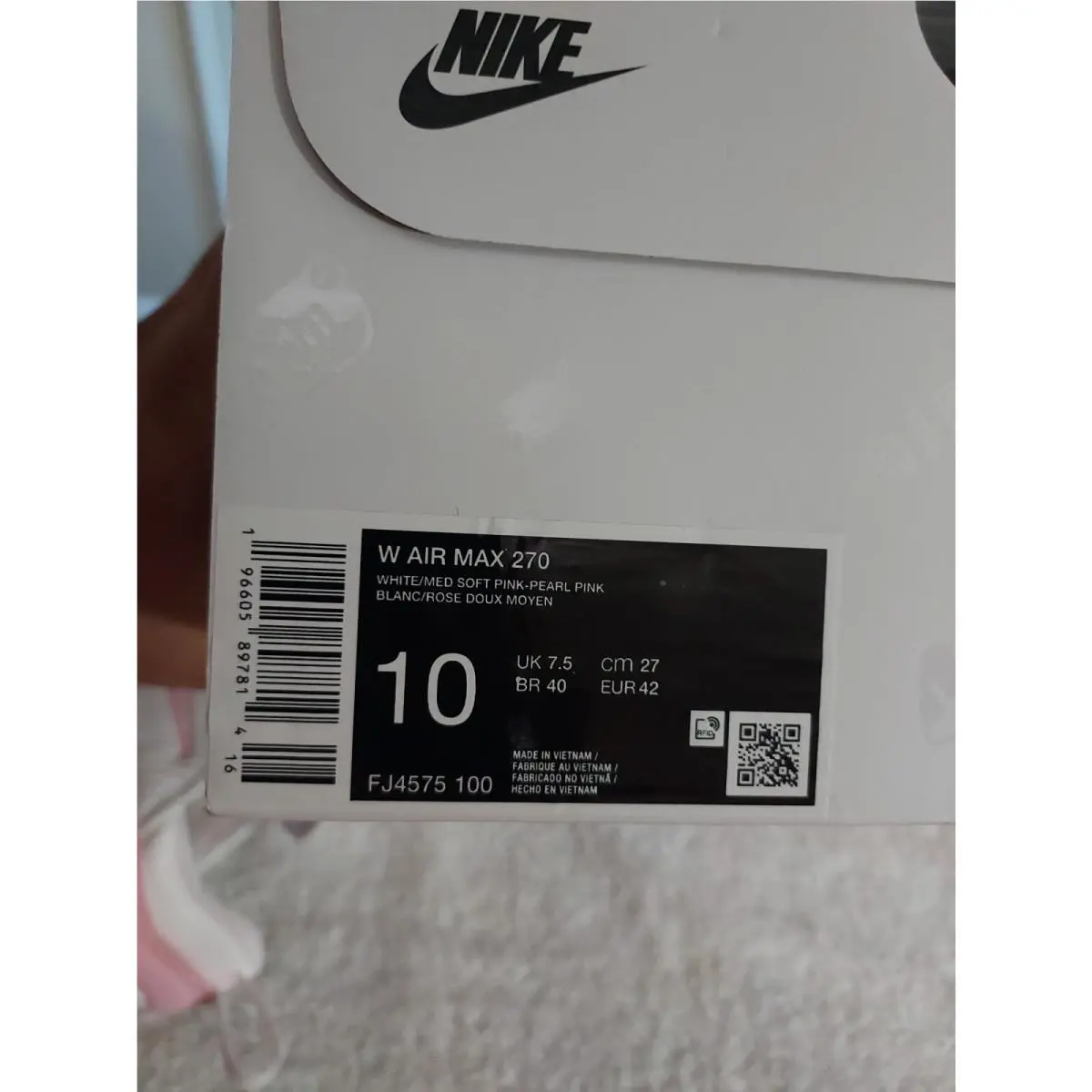 Nike shoes - Nike Air Max 270 - Air Max - FJ4575 100 - White 9