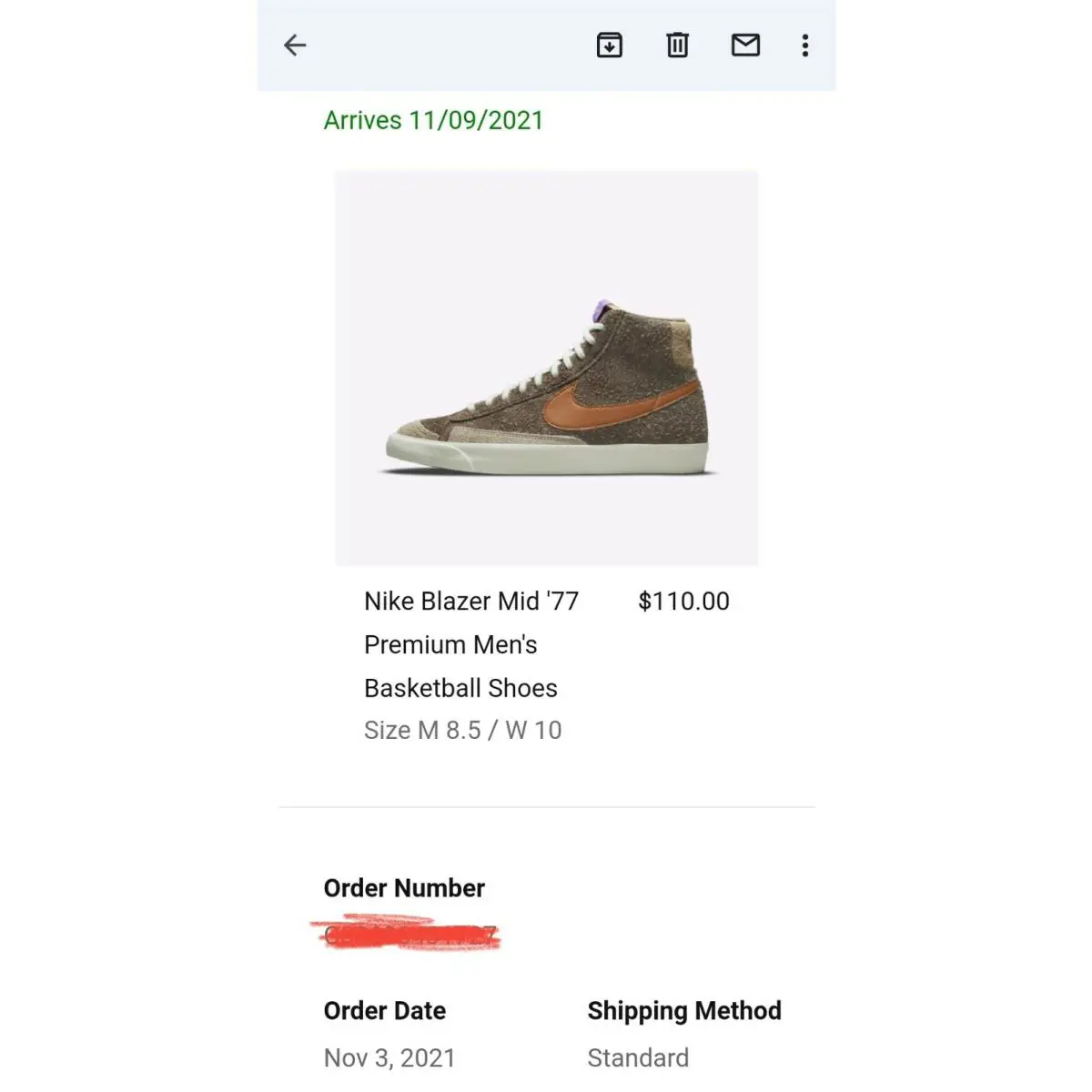 Nike shoes - Nike Blazer 77 - Blazer - Brown 7
