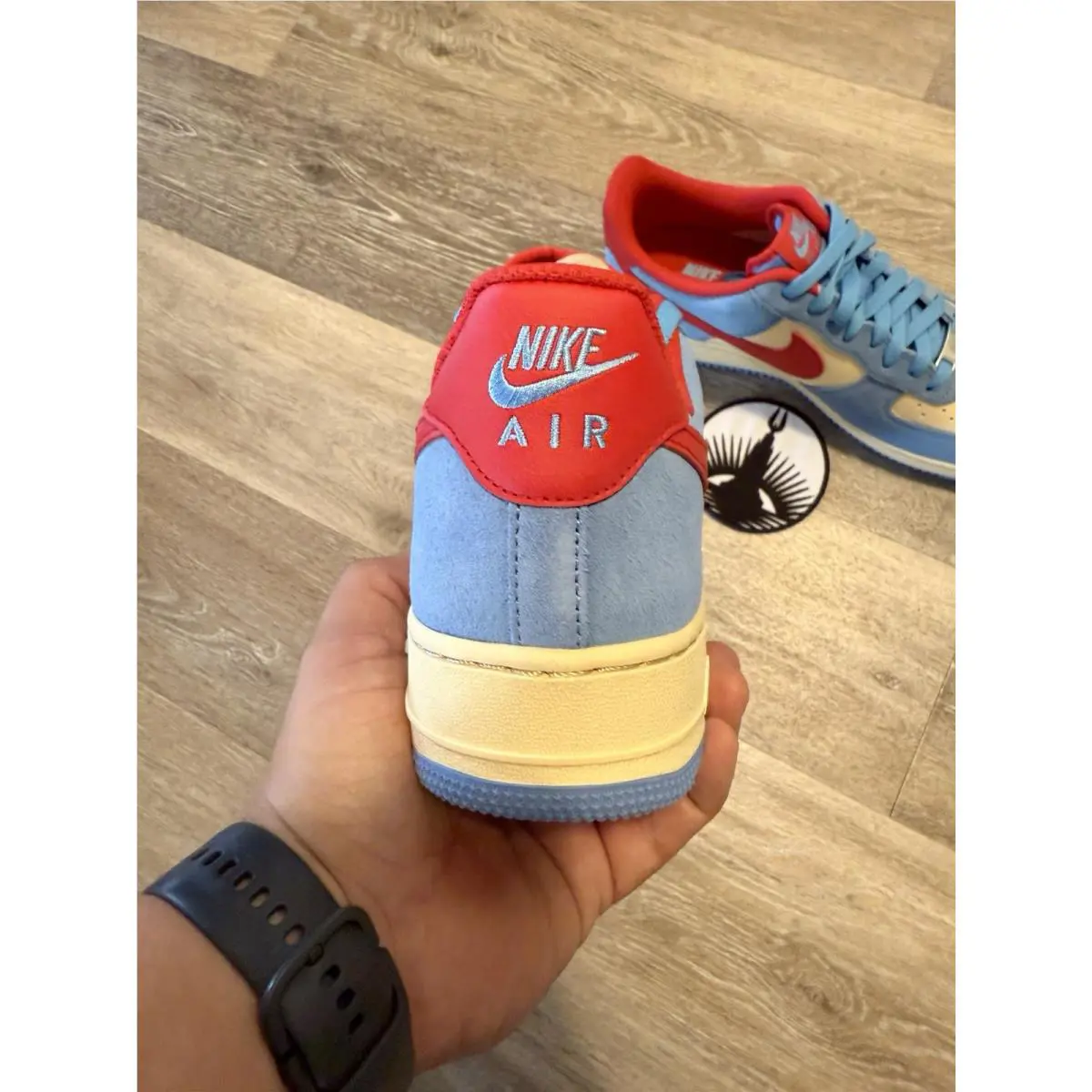 Nike shoes - Nike Air Force 1 `07 LV8 - FQ8714-401 - University Blue / University Red (UPC: 197863971841) 0