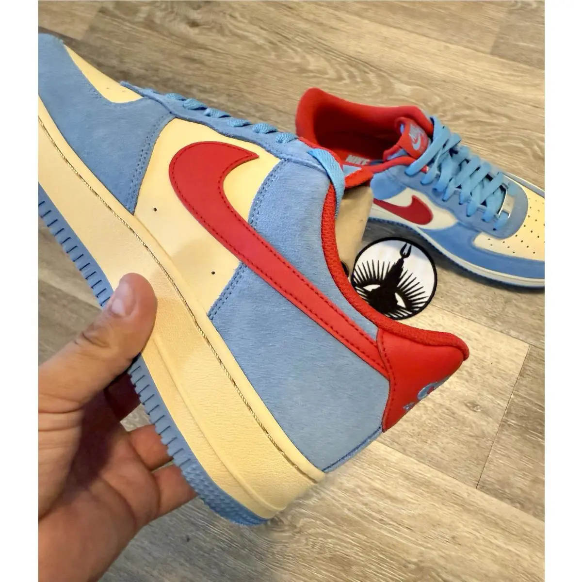 Nike shoes - Nike Air Force 1 `07 LV8 - FQ8714-401 - University Blue / University Red (UPC: 197863971841) 1