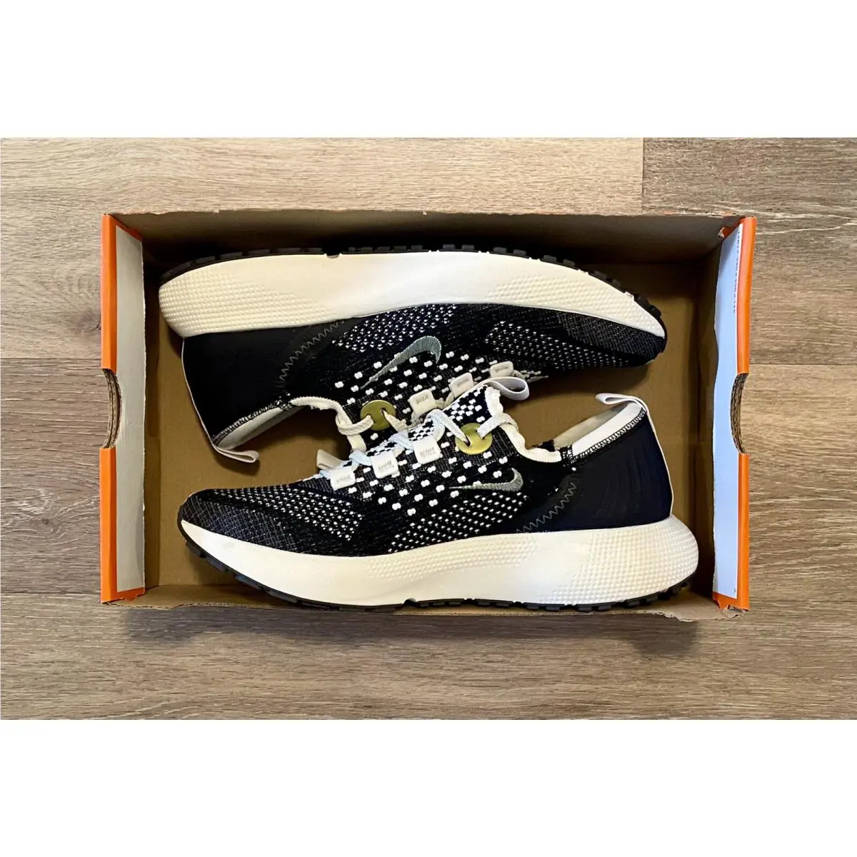 Nike shoes - Nike React Escape RN FK - DC4269-002 - Black-Sail-Metallic Gold (UPC: 195242388846) 5