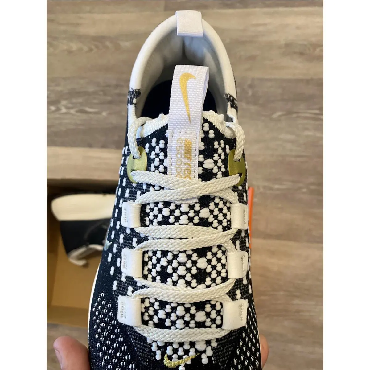 Nike shoes - Nike React Escape RN FK - DC4269-002 - Black-Sail-Metallic Gold (UPC: 195242388846) 6
