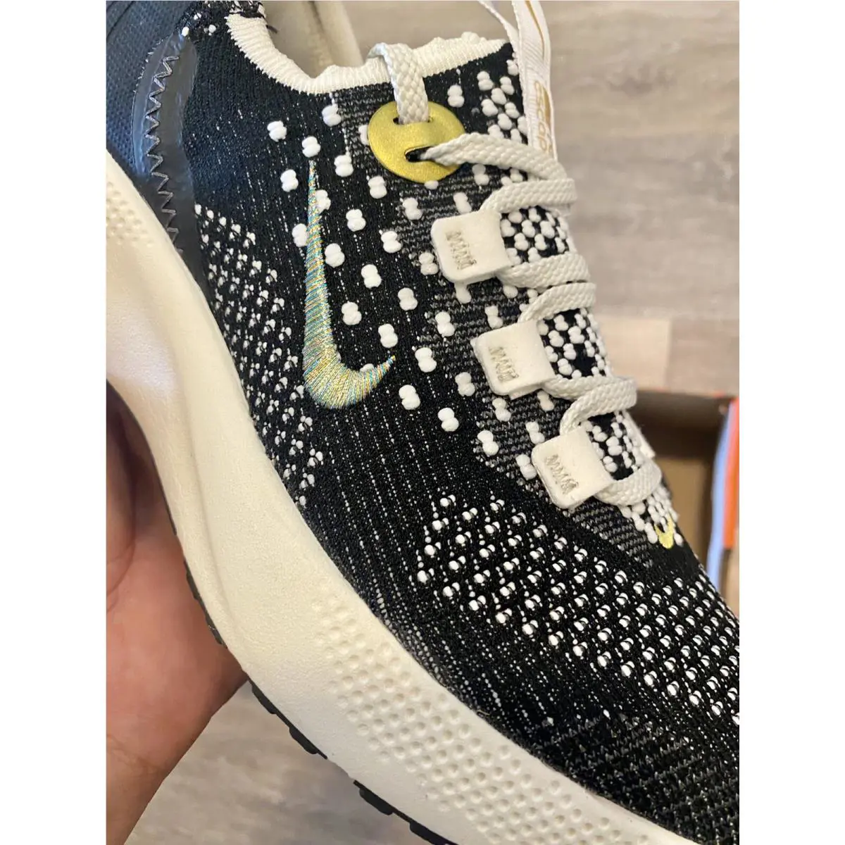 Nike shoes - Nike React Escape RN FK - DC4269-002 - Black-Sail-Metallic Gold (UPC: 195242388846) 7