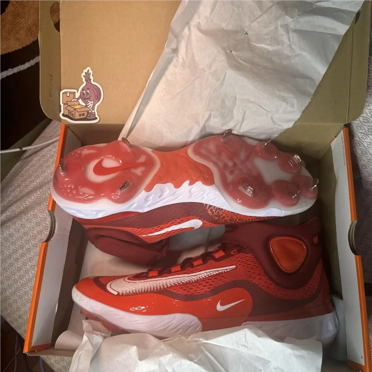 Nike shoes - Nike Alpha Huarache Elite 4 - Dj6520-616 - Red (UPC: 0196151853159) 10
