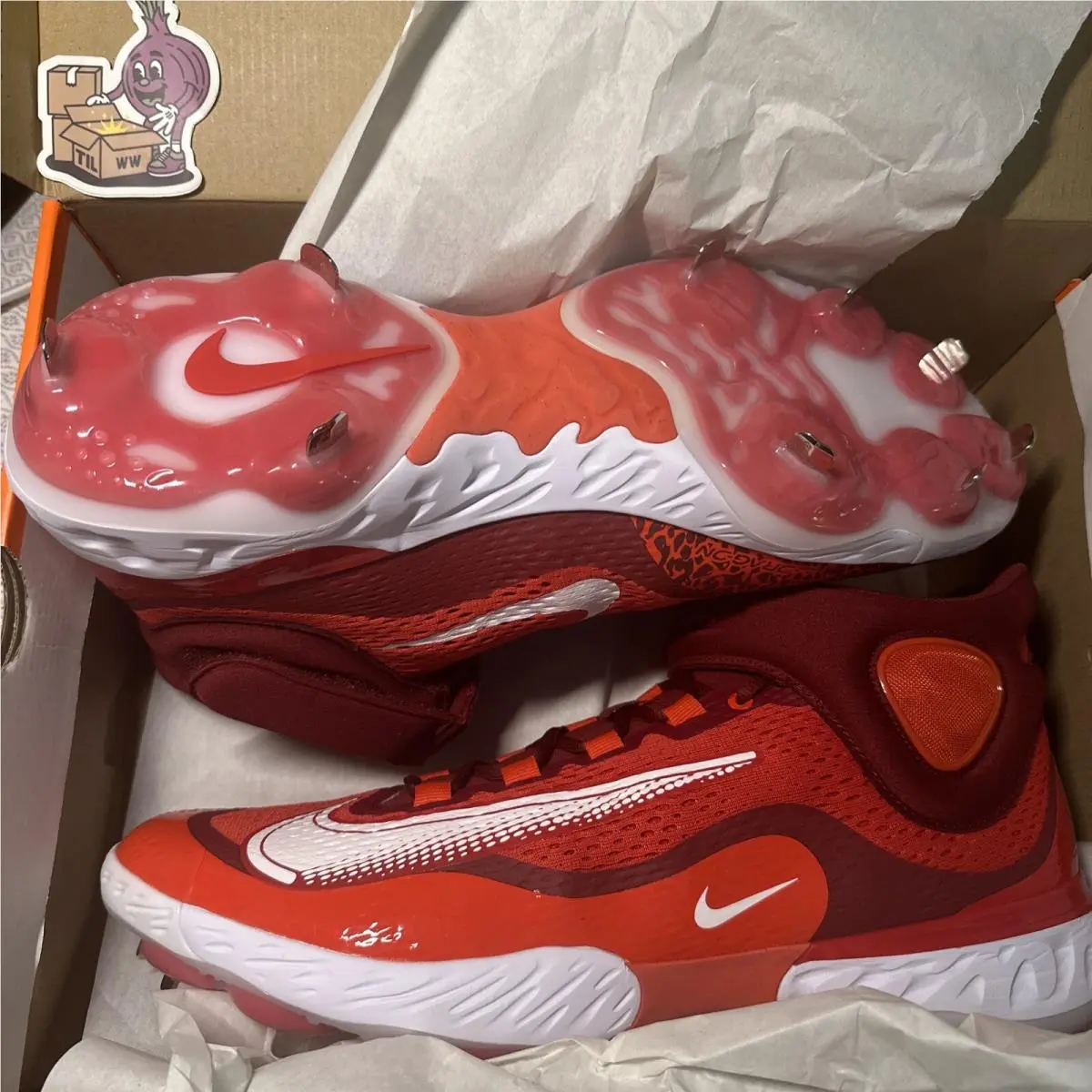 Nike shoes - Nike Alpha Huarache Elite 4 - Dj6520-616 - Red (UPC: 0196151853159) 11