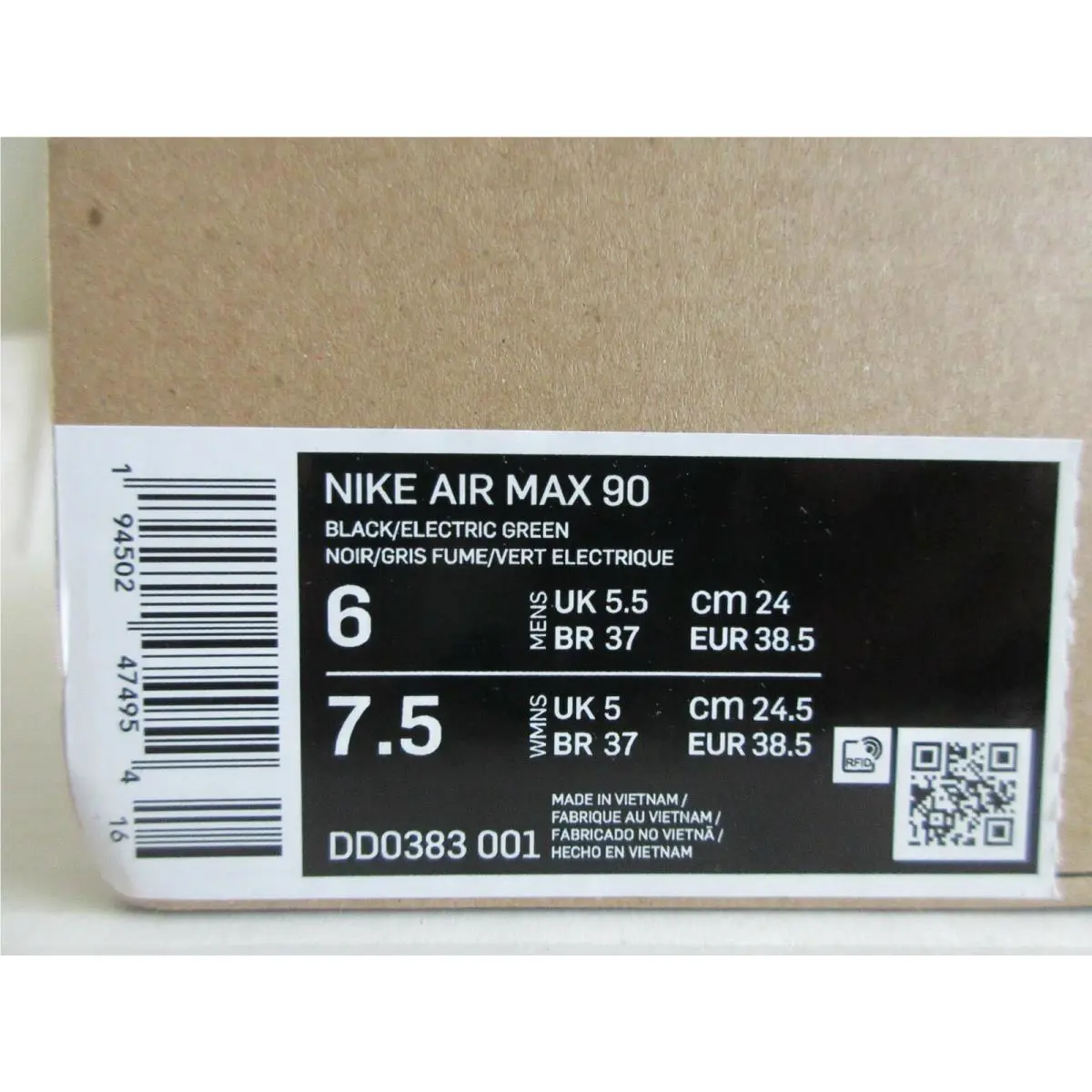 Nike shoes - Nike Air Max 90 - Air Max - Black (UPC: 194502474954) 3