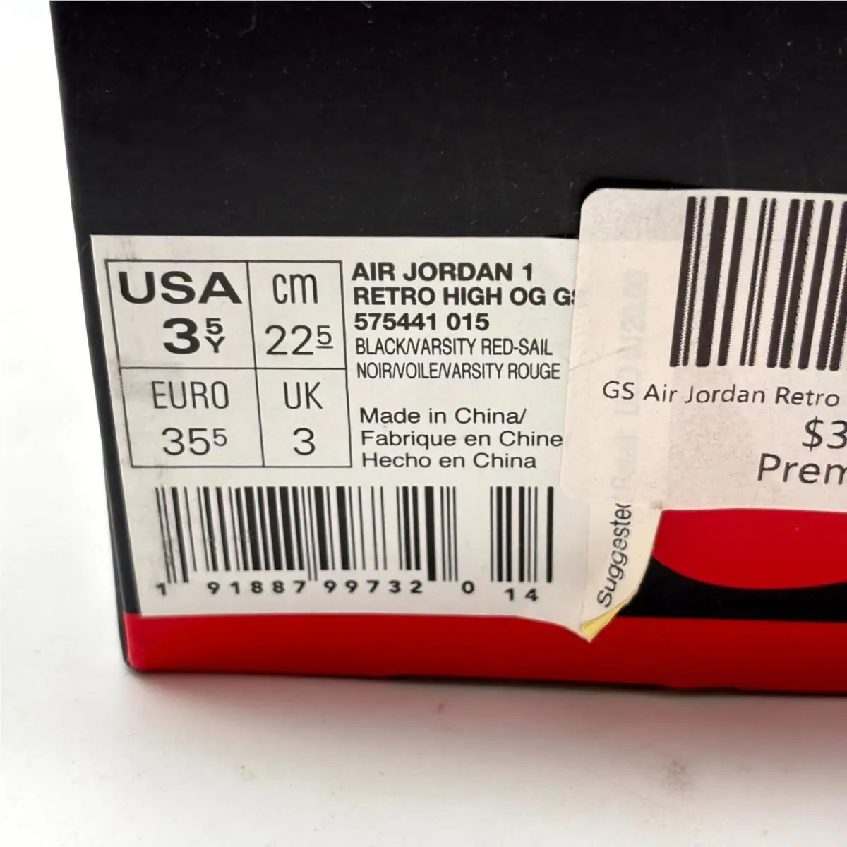 Nike shoes - Nike Air Jordan 1 575441-015 - 575441-015 - Black Sail (UPC: 191887997320) 8