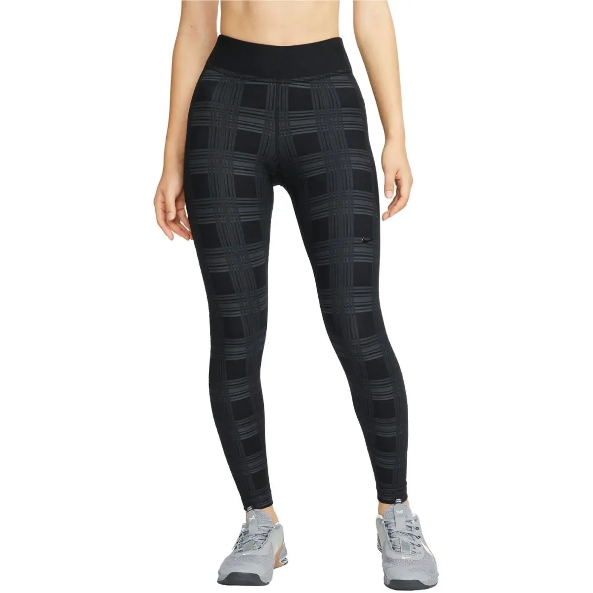Women`s  Pro Dri-fit Hyperwarm Training Leggings Plaid DD6525 Medium by Nike