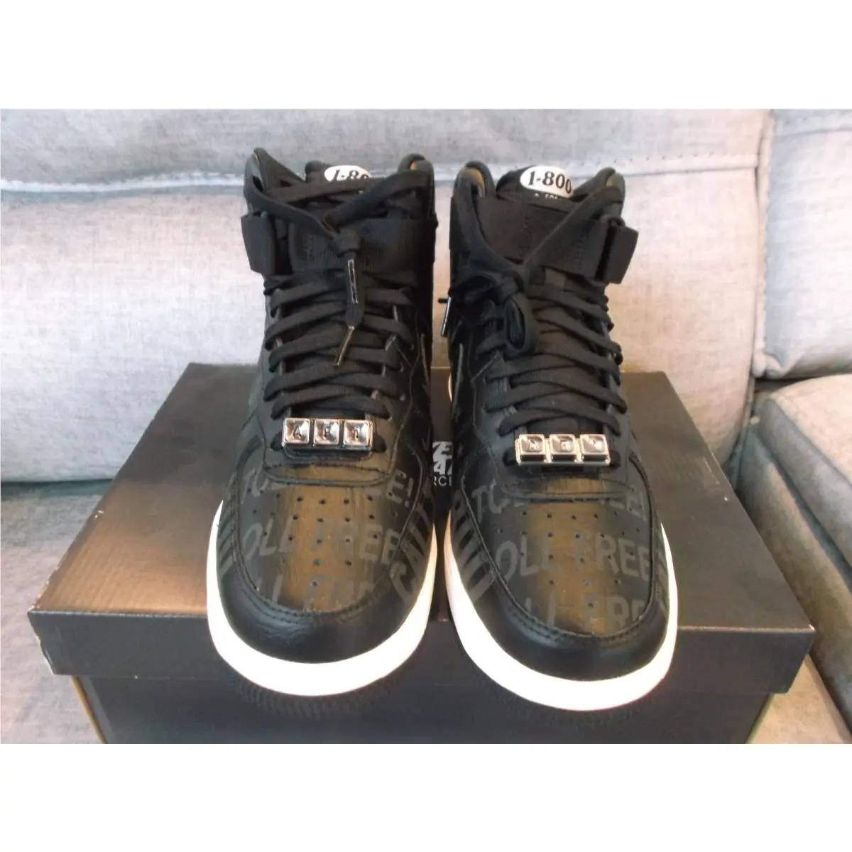 Nike shoes - Nike Air Force 1 - Air Force - CU1414-001 - Black (UPC: 194499065470) 4