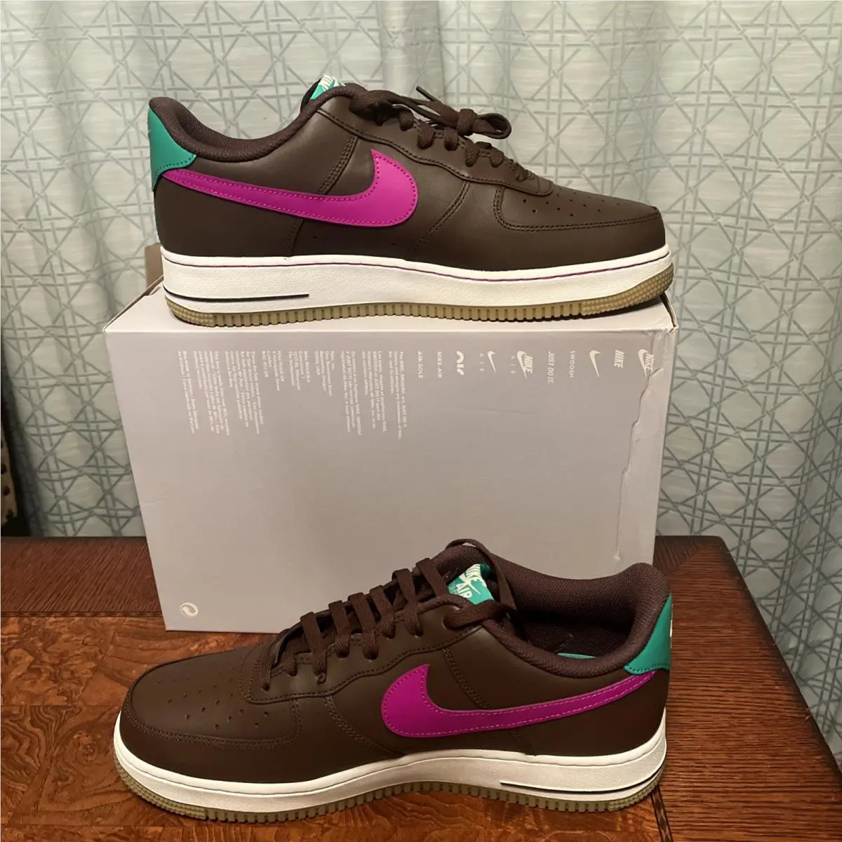 Nike shoes - Nike Air Force 1 - Air Force - IM2368-237 - Brown, Manufacturer: Baroque Brown/Vivid Purple/Stadium Green/Light Khaki 0