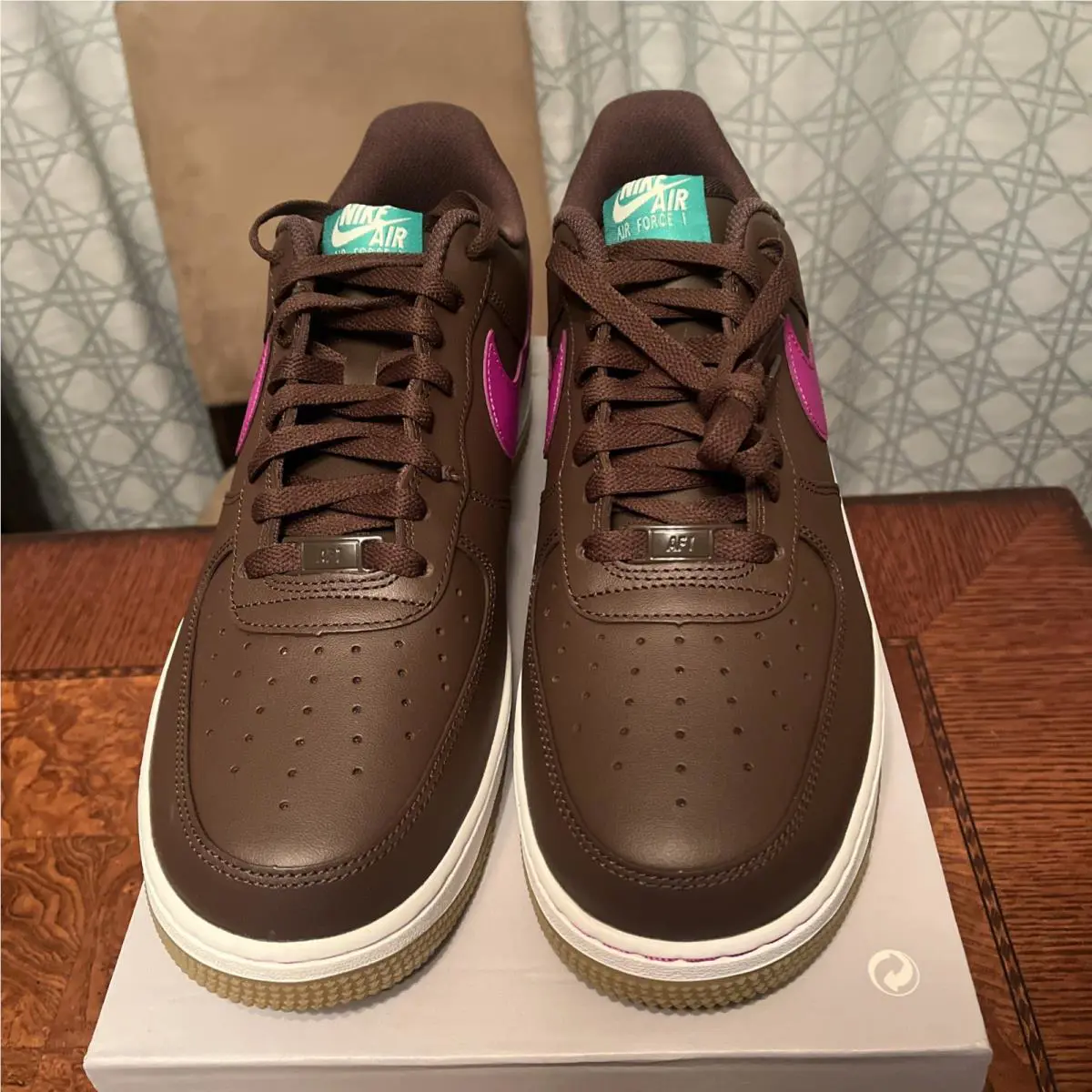 Nike shoes - Nike Air Force 1 - Air Force - IM2368-237 - Brown, Manufacturer: Baroque Brown/Vivid Purple/Stadium Green/Light Khaki 1