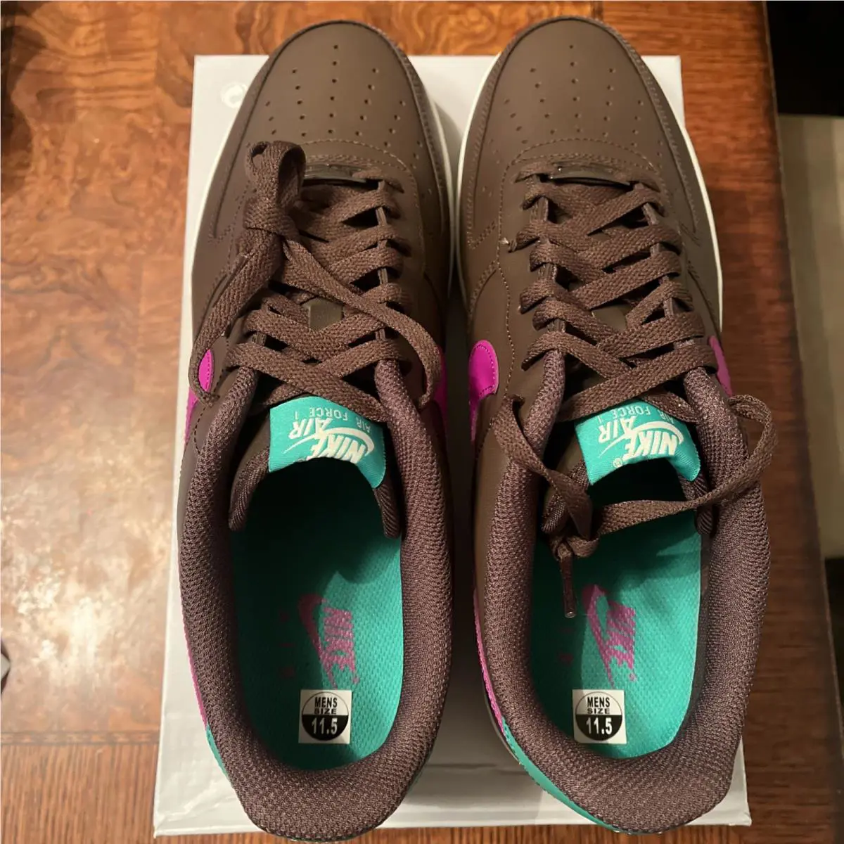 Nike shoes - Nike Air Force 1 - Air Force - IM2368-237 - Brown, Manufacturer: Baroque Brown/Vivid Purple/Stadium Green/Light Khaki 3