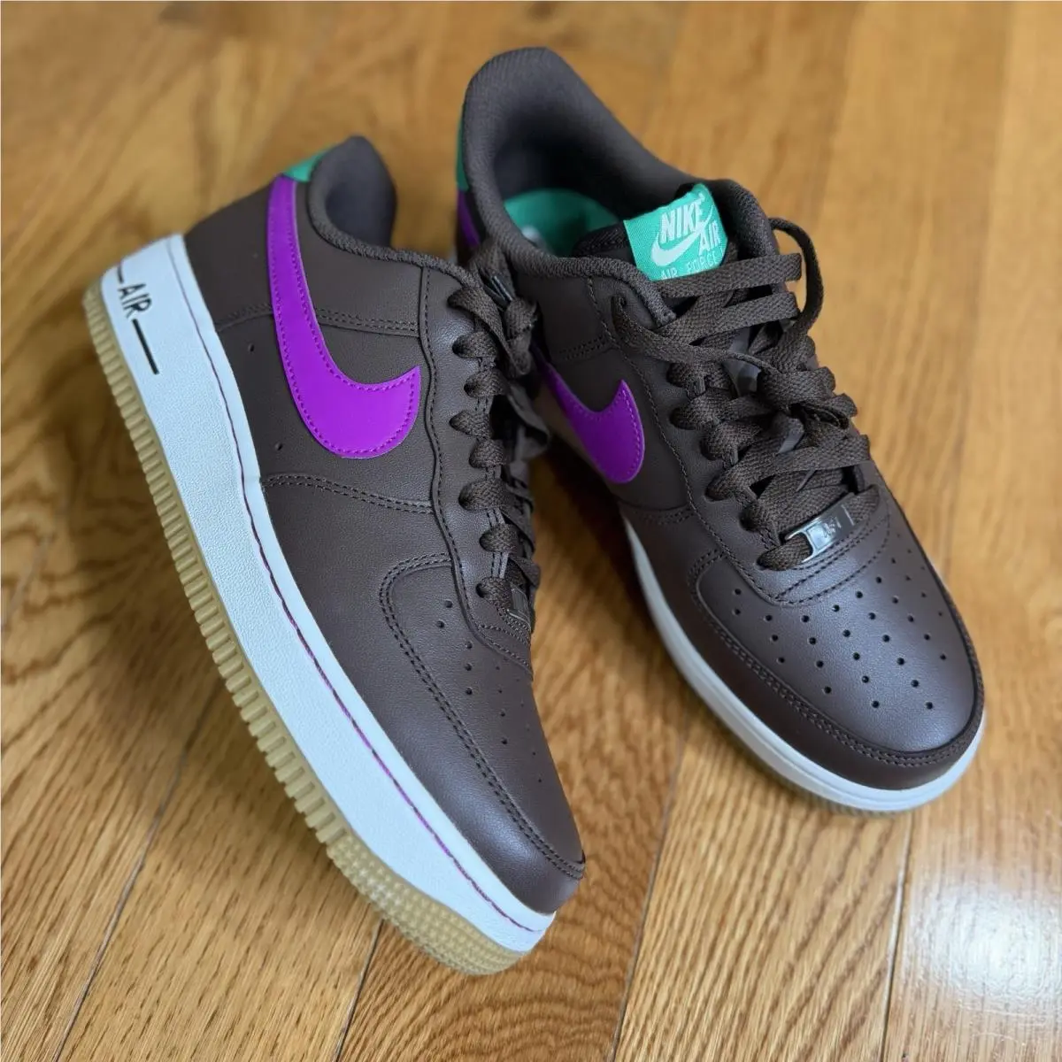 Size US 7.5 Nike Air Force 1 Low Baroque Brown Vivid Purple IM2368-237