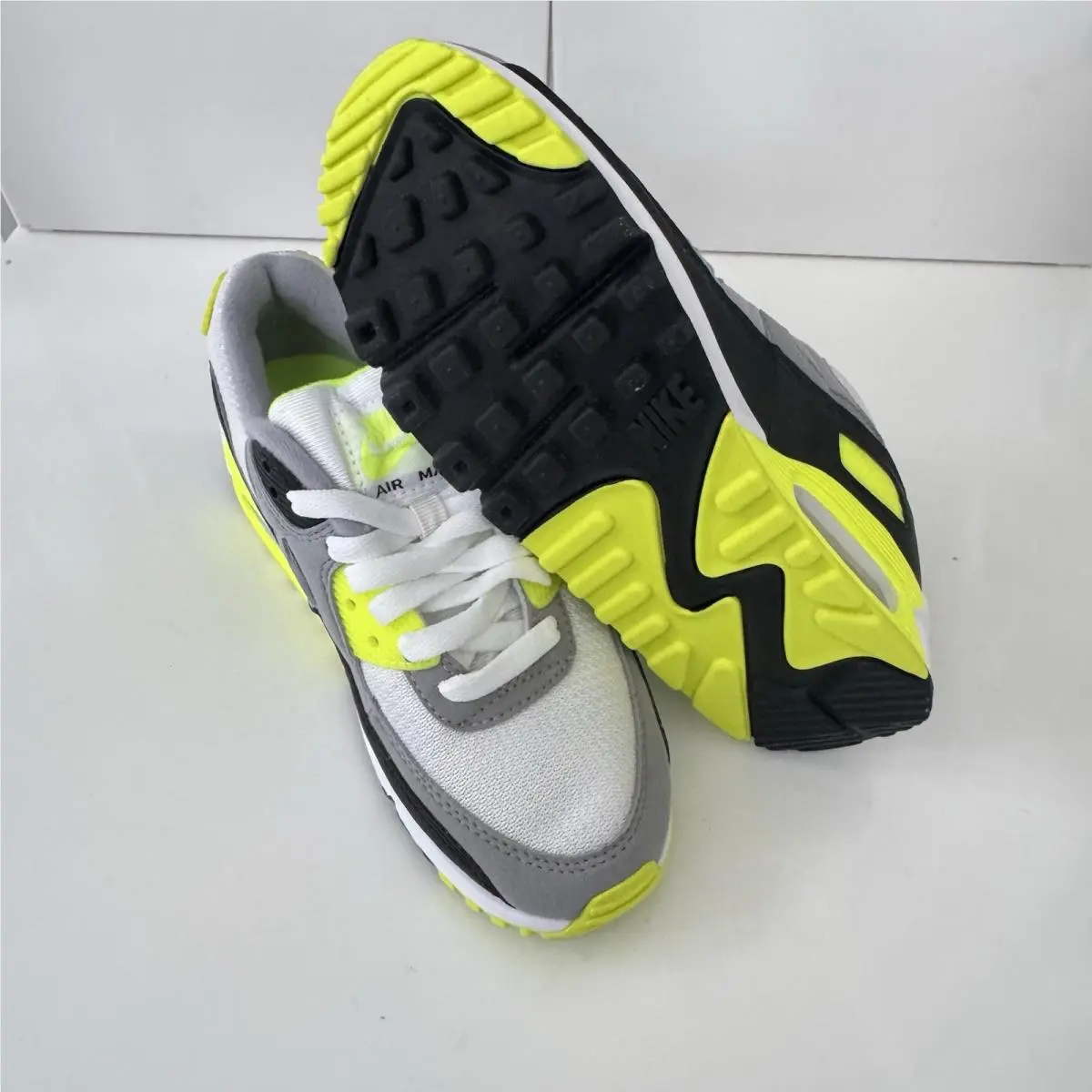 Nike shoes - Nike Air Max 90 - Air Max - CD0490-101 - White/Gray/Black/Volt 4