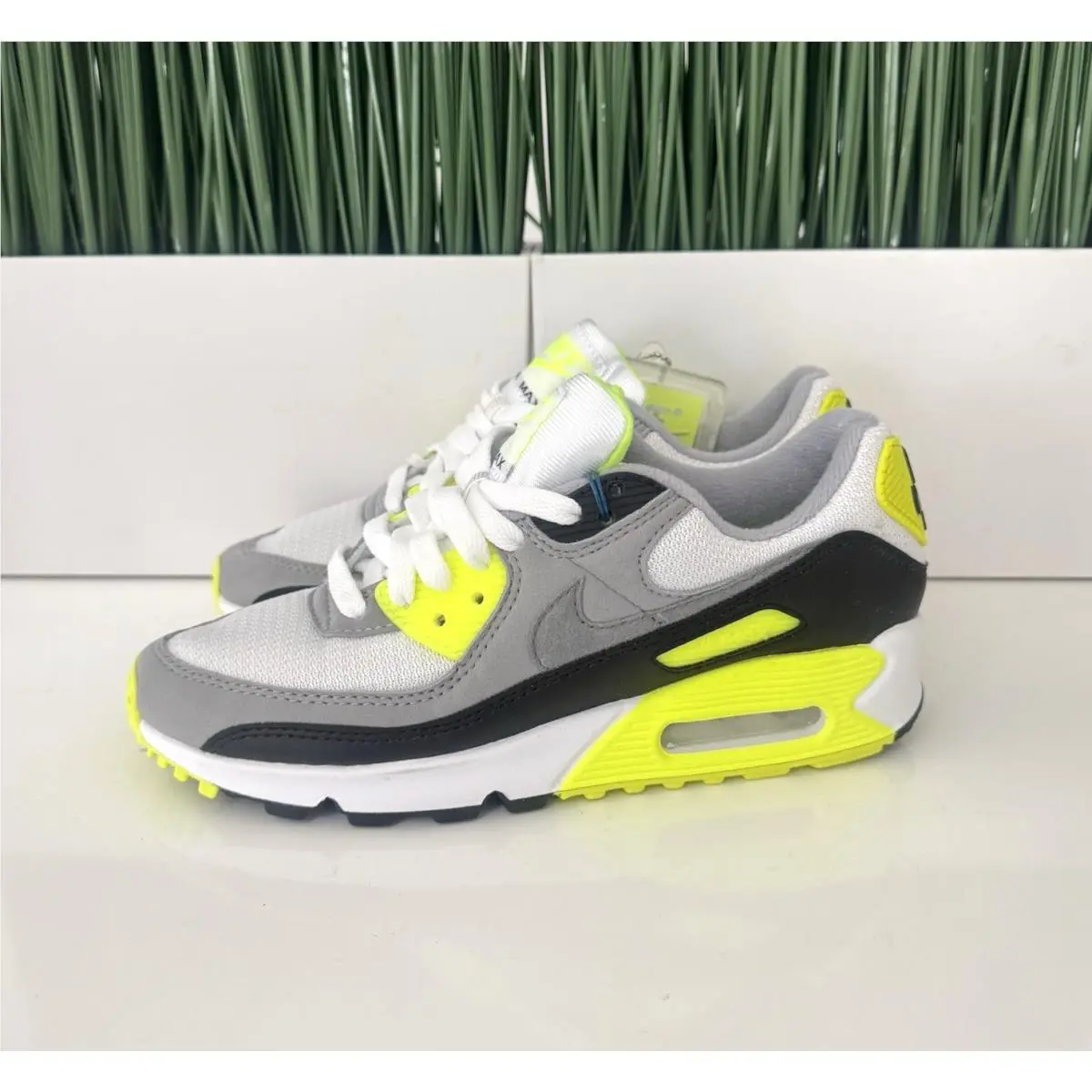 Nike Air Max 90 Nby Black Volt Green White Womens Shoes CD0490 101 Size 6