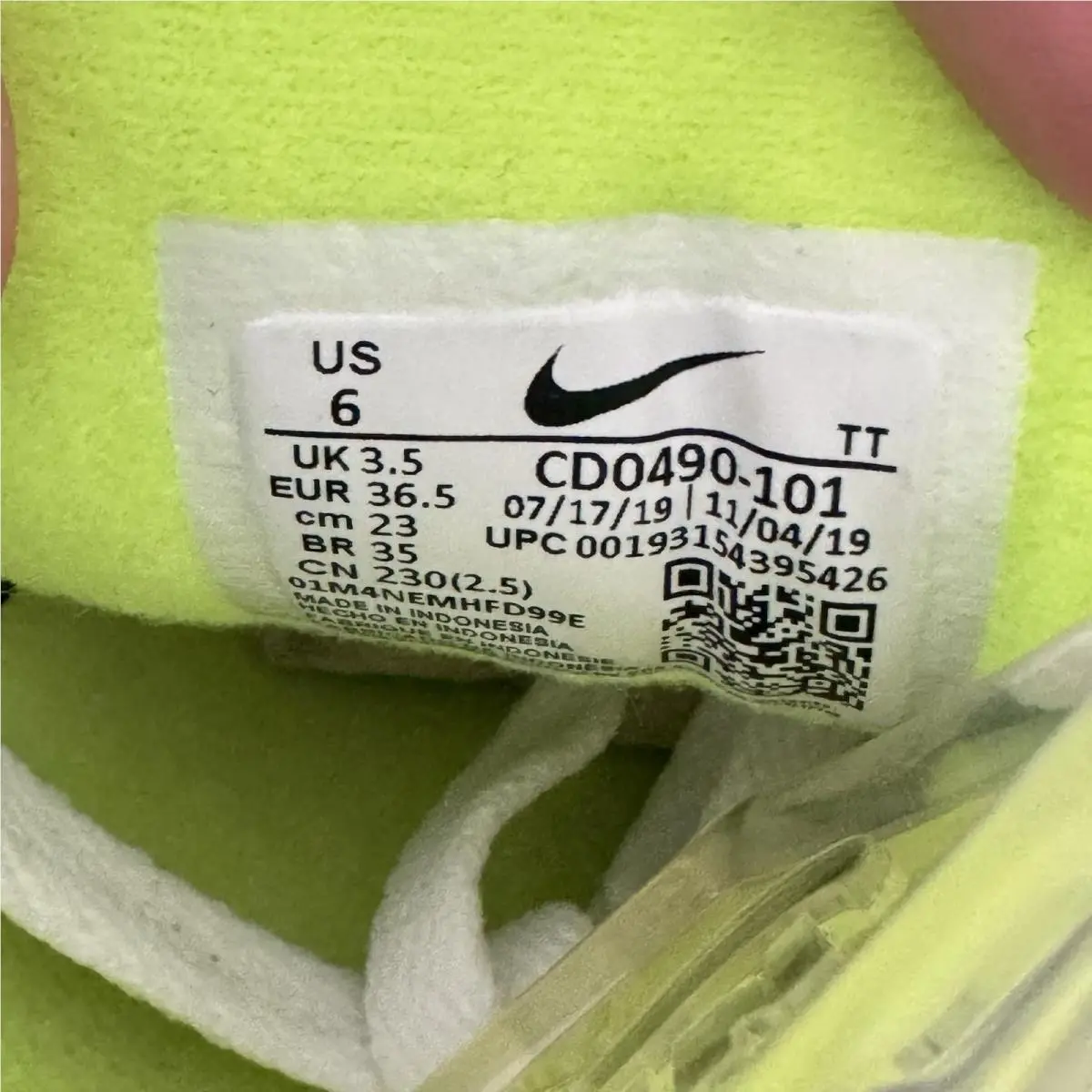 Nike shoes - Nike Air Max 90 - Air Max - CD0490-101 - White/Gray/Black/Volt 5
