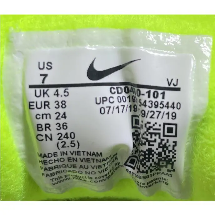 Nike shoes - Nike Air Max 90 - Air Max - CD0490-101 - White/Gray/Black/Volt 8