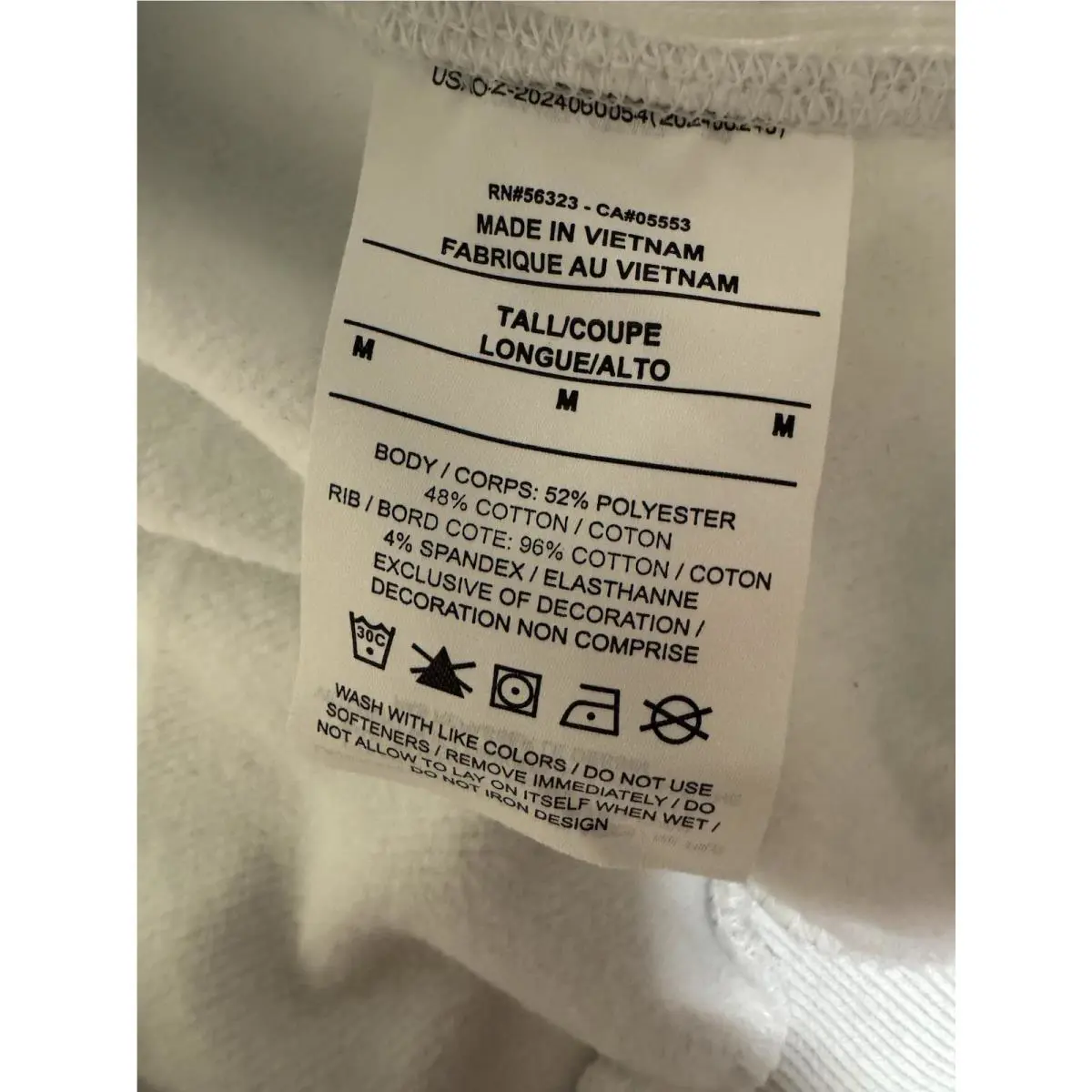 Nike clothing - Nike LeBron - LeBron - FZ1034 - White (UPC: 197601566513) 5