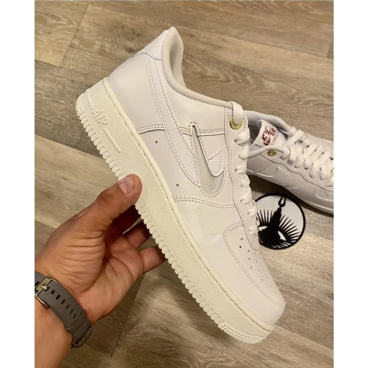 Nike shoes - Air Force 1 `07 Premium - DZ5616-100 - White/Sail/Team Red/White (UPC: 196152331373) 8