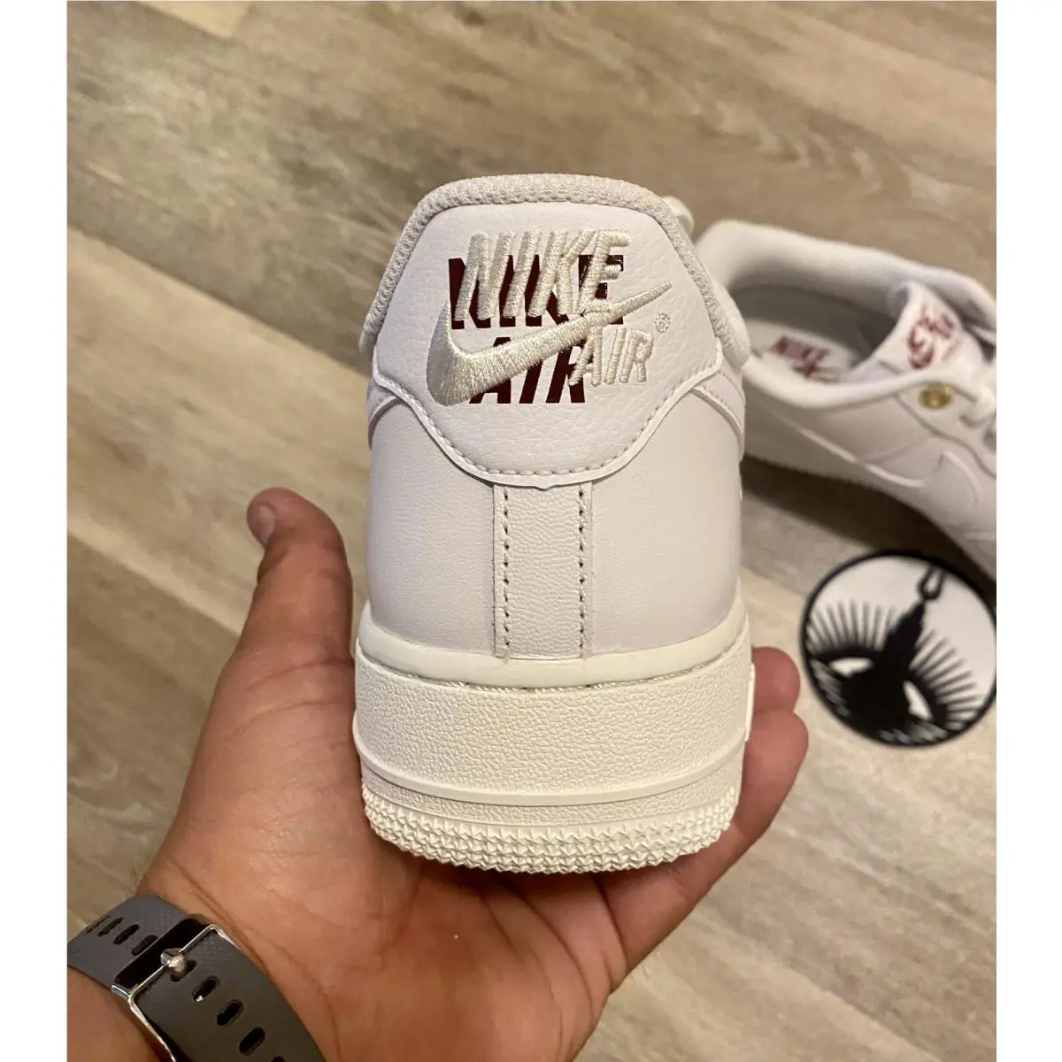 Nike shoes - Air Force 1 `07 Premium - DZ5616-100 - White/Sail/Team Red/White (UPC: 196152331373) 0