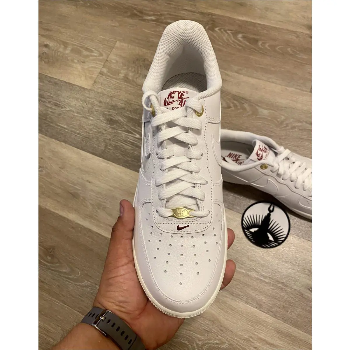 Nike shoes - Air Force 1 `07 Premium - DZ5616-100 - White/Sail/Team Red/White (UPC: 196152331373) 4