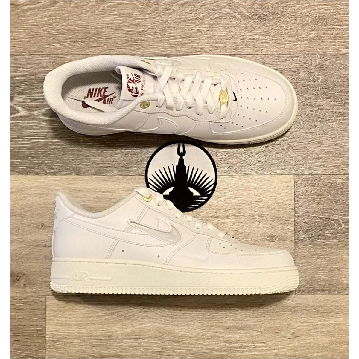 Nike shoes - Air Force 1 `07 Premium - DZ5616-100 - White/Sail/Team Red/White (UPC: 196152331373) 5