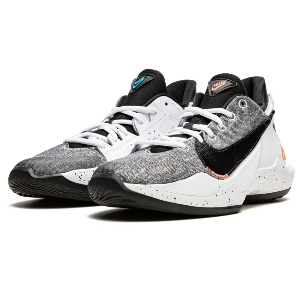 Nike Zoom Freak 2 GS Denim Bright Mango Big Boys Basketball Shoes Sz 6 Y - Multicolor