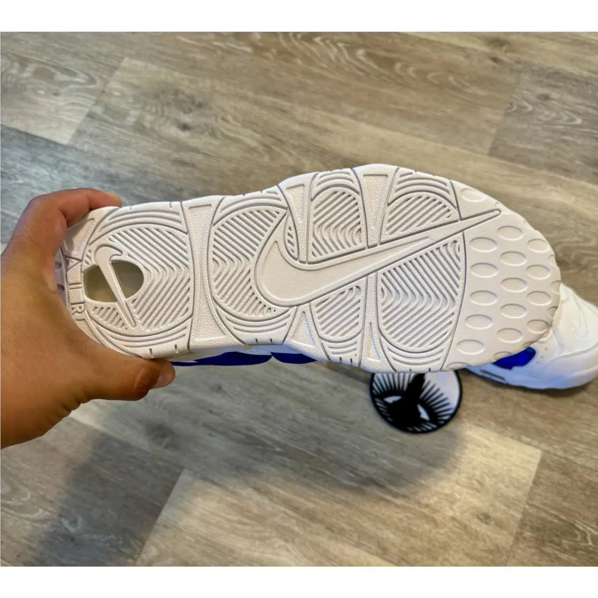 Nike shoes - Nike Air Moee Uptempo Low - FZ3055-101 - White / Hyper Blue / Psychic Blue (UPC: 197859054114) 9