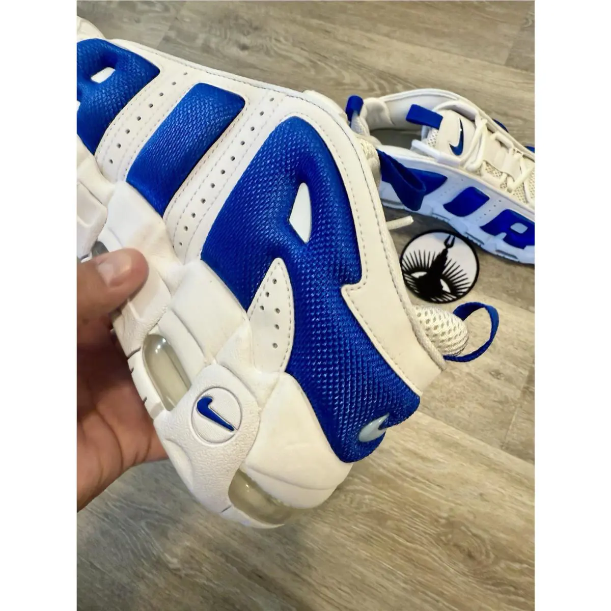 Nike shoes - Nike Air Moee Uptempo Low - FZ3055-101 - White / Hyper Blue / Psychic Blue (UPC: 197859054114) 1