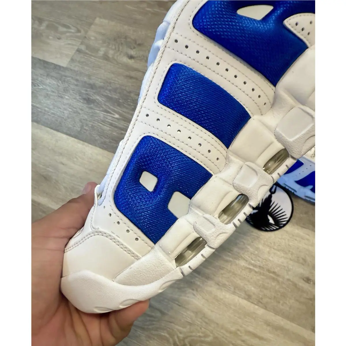 Nike shoes - Nike Air Moee Uptempo Low - FZ3055-101 - White / Hyper Blue / Psychic Blue (UPC: 197859054114) 2