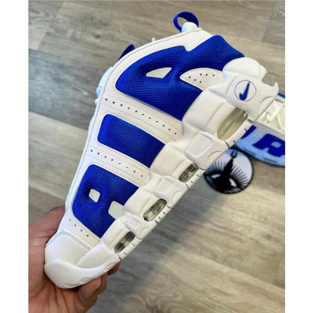 Nike shoes - Nike Air Moee Uptempo Low - FZ3055-101 - White / Hyper Blue / Psychic Blue (UPC: 197859054114) 3