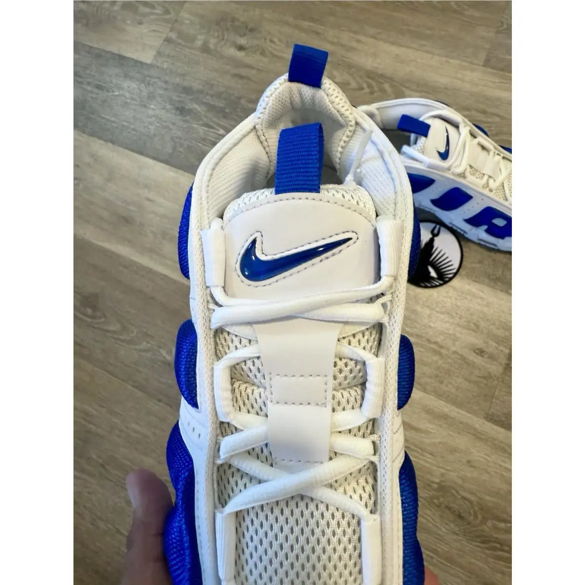 Nike shoes - Nike Air Moee Uptempo Low - FZ3055-101 - White / Hyper Blue / Psychic Blue (UPC: 197859054114) 6